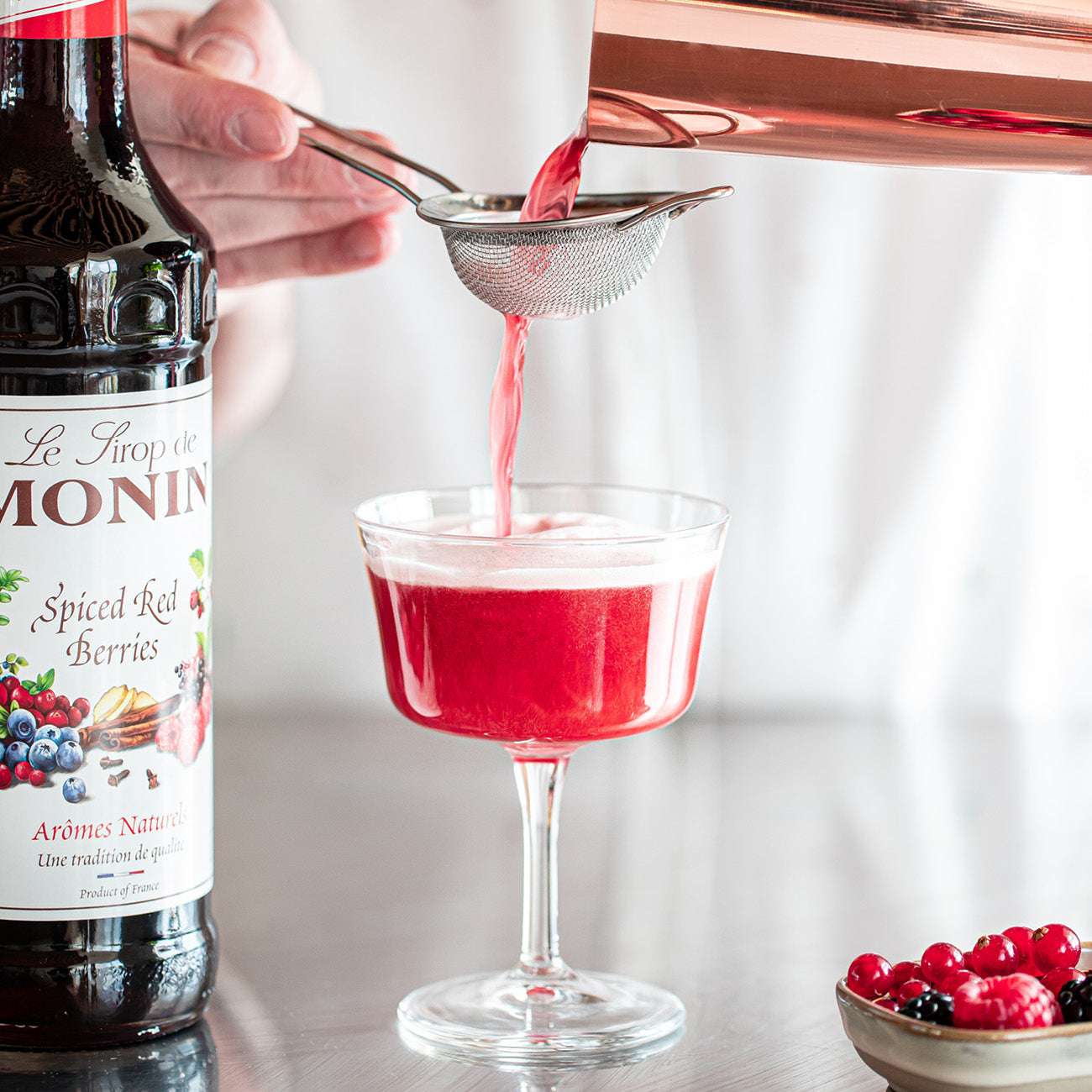 Monin Spiced Red Berries Syrup 70 cl
