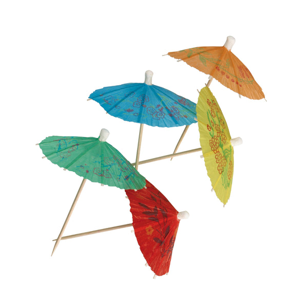 Paper Umbrellas Mixed Colours Ø 80 mm