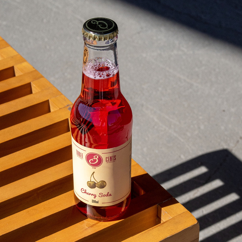 Three Cents Cherry Soda 200 ml, 24 stk
