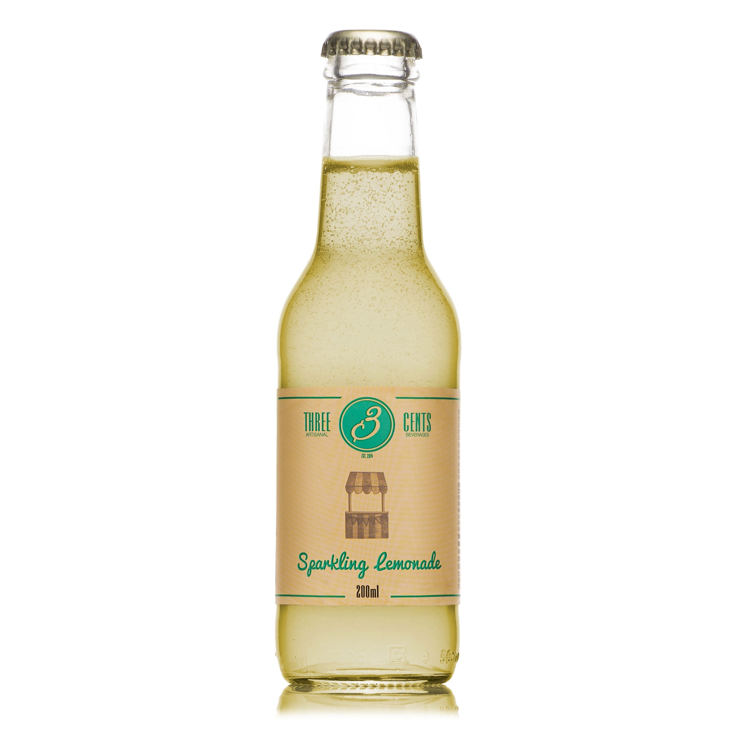 Three Cents Sparkling Lemonade 200 ml, 24 stk