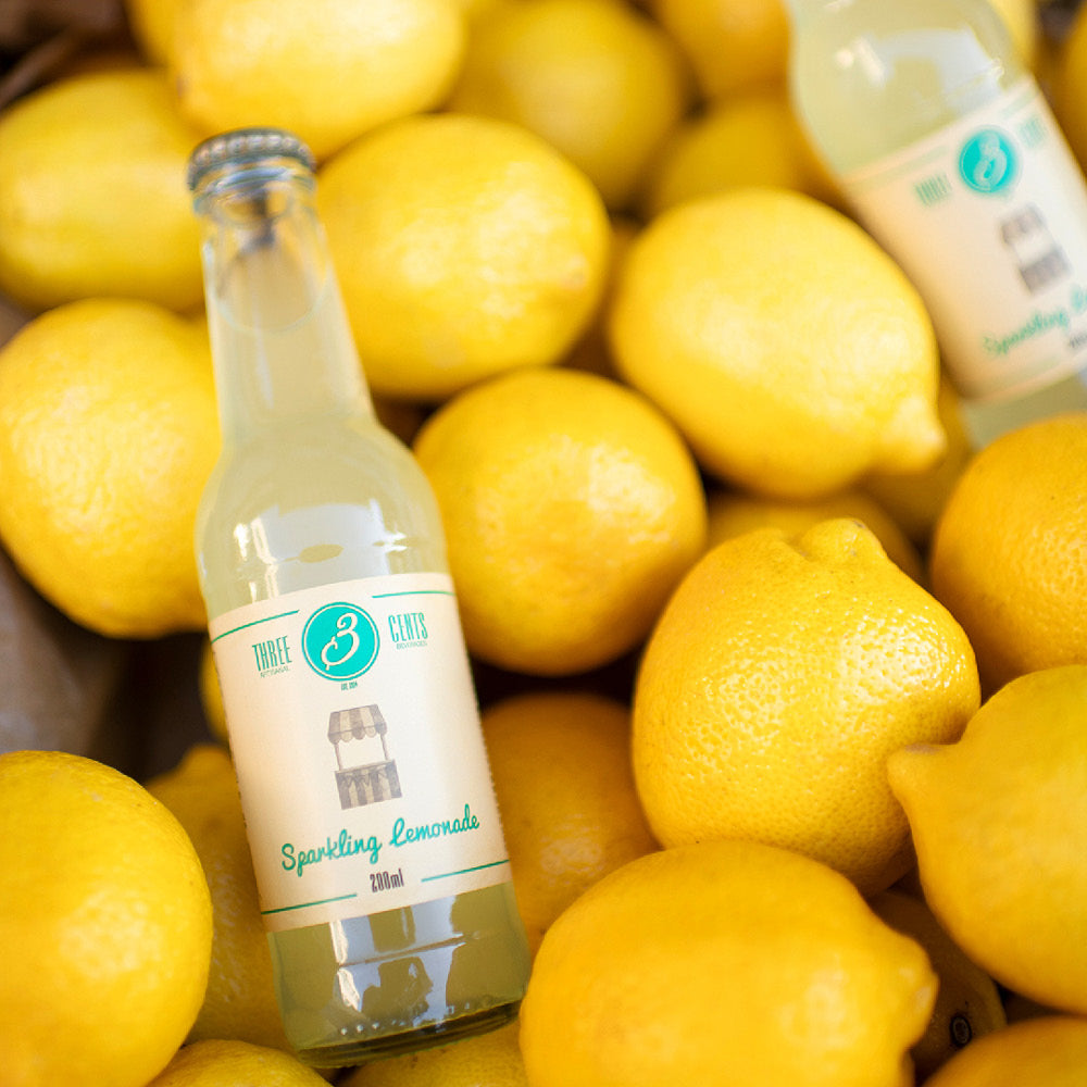 Three Cents Sparkling Lemonade 200 ml, 24 stk